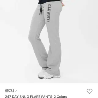 ボトムスその他 GLOWNY 247 DAY SNUG FLARE PANTS 2 Colors GY25PSPT007 247 DAY SNUG FLARE PANTS (WHITE MELANGE) - GLOWNY